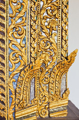Golden carving