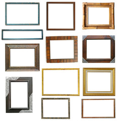 wooden frame isolated