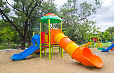 children playground in park