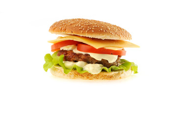 hamburger with cutlet