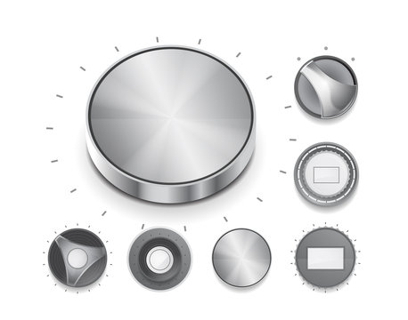 Vector volume switch knob
