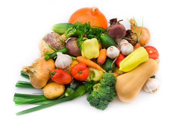 Fresh organic vegetable mix from my garden