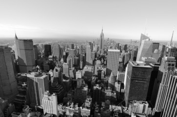 Fototapeta na wymiar Aerial New York City Skyline at Midtown