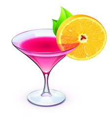 pink cocktail