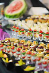 buffet food closeup