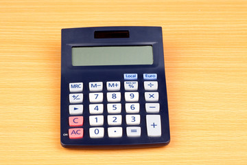 Photo of a calculator