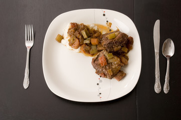Short Ribs on Plate