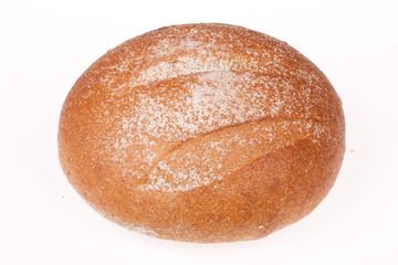 Assortment of bread and pastry composed on the table