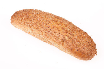 Assortment of bread and pastry composed on the table
