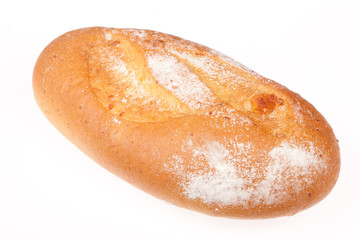 Assortment of bread and pastry composed on the table