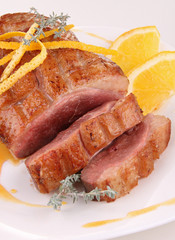 magret de canard à l'orange
