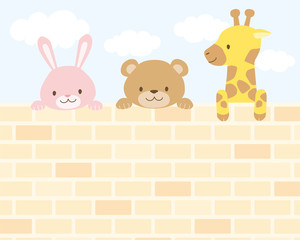 うさぎ・くま・きりん