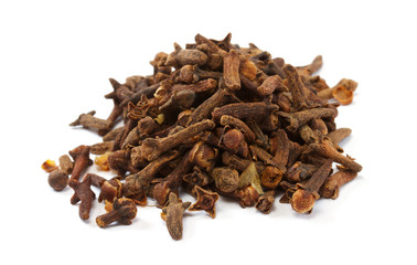 Seeds of a carnation on a white background