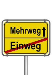 Schild Mehrweg