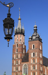 Fototapeta na wymiar Kościół Mariacki na Rynku w Krakowie