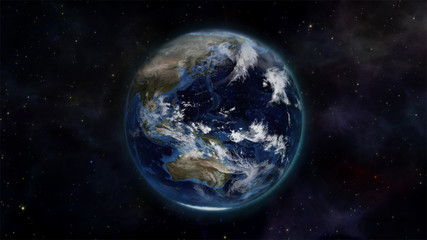 Obraz na płótnie Canvas Illustration of the earth in space