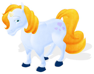 cute unicorn.clipping path included.