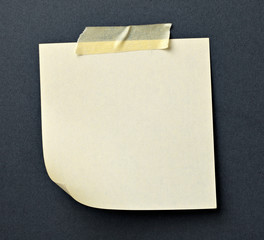 note paper with adhesive tape message