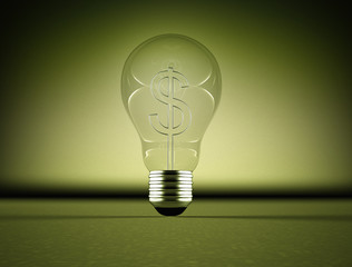 lightbulb $ dollar sign