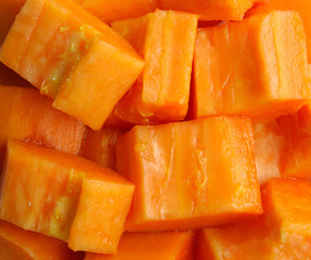 pieces of papaya
