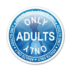 Pegatina redonda ADULTS ONLY