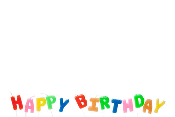 happy birthday candles