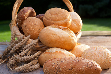 Brot Brötchen arrangement