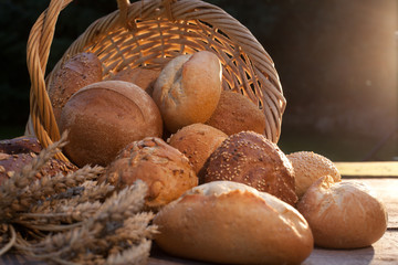 Brot Brötchen arrangement
