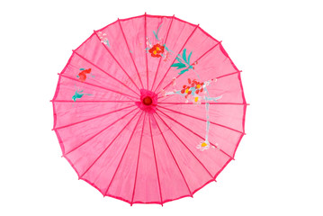 Pink asian umbrella