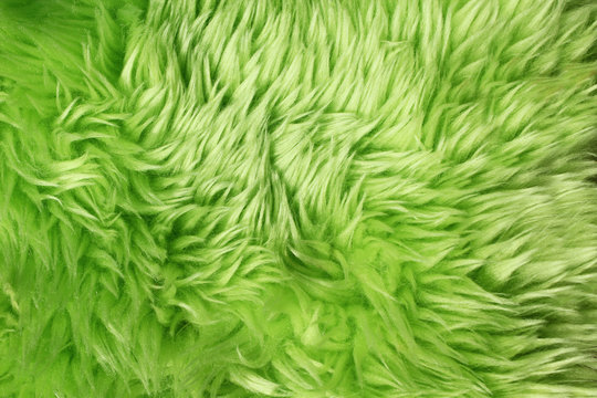 Green fur background