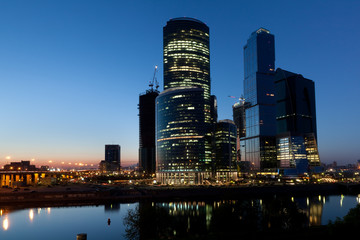Fototapeta na wymiar Wieczorny widok z Moskwy.