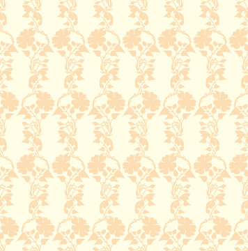 Vector flower seamless pattern