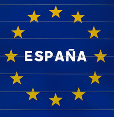 Sign at the border of Spain