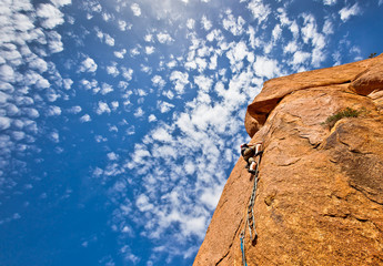 rock climbing