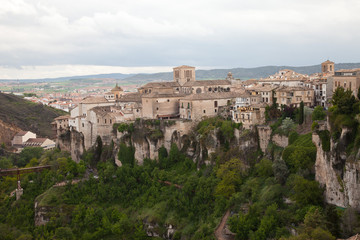 Fachada de Cuenca sobre la hoz del Huécar