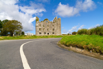 Fototapeta na wymiar Leamaneh castle in Burren, Co. Clare - Ireland