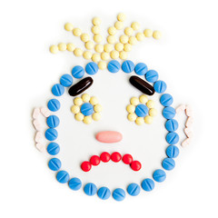 pills smiley face