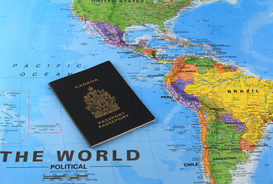 Canadian passport around the world