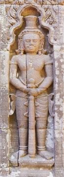 Design of graven image on pillar