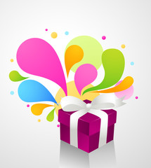 Gift box abstract background