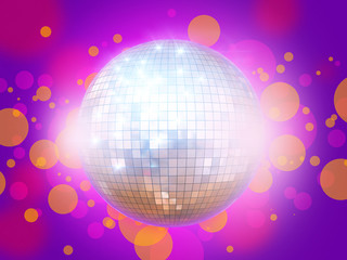 Fototapeta na wymiar Night club disco ball