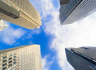 Selbstklebende Fototapeten Buildings pointing towards the sky © rodho