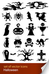 halloween set icon