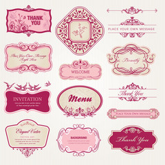 Collection of vintage labels and stickers © Mrkvica
