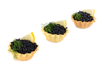 caviar black is in a panary small basket