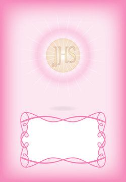 Greeting card for First Communion