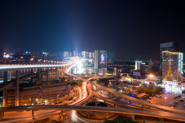 Fototapeta na wymiar Night view of city,chongqing,china