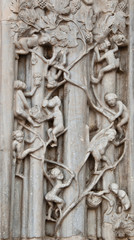 Rappresentazione della raccolta dell'uva duomo di messina