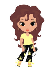 Woman cartoon. vector