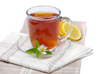 Tea cup and lemon